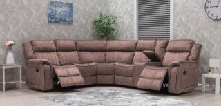 Gresham Fabric Corner Sofa 2C2 with Console - Sand