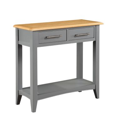 Rossmore 2 Drawer Console Table - Oak/Grey