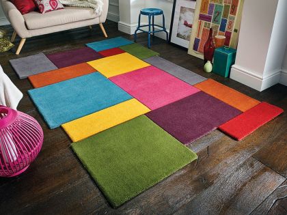 Abstract Collage Rug 150 x 240 - Multi
