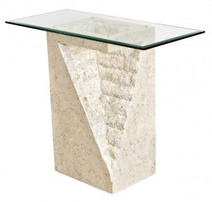 Athens Mactan Stone Pedestal Table