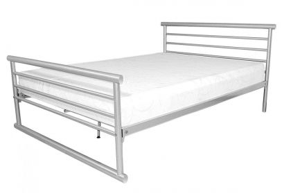 Bambi Metal Single Bed - Silver