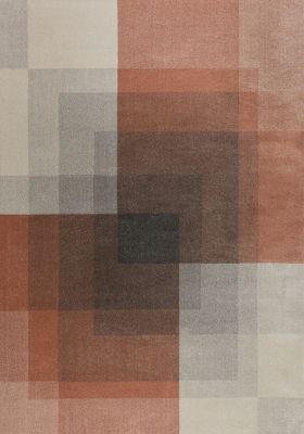 Cadiz Plaza Abstract Grey / Pink Rug 120 x 170