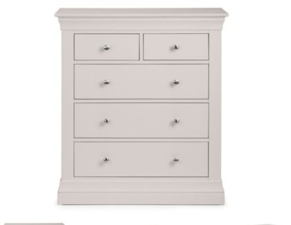 Clermont 3+2 Drawer Chest - Light Grey