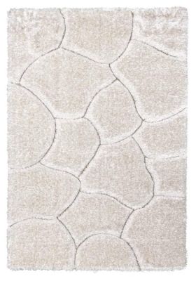 Luxus Stones Shaggy Rug 160 x 220 - Cream