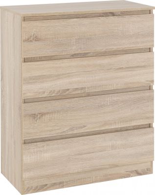 Malvern 4 Drawer Chest - Sonoma Oak Effect