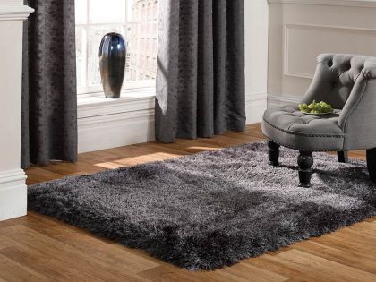 Pearl Shaggy Rug 120cm x 170cm - Dark Grey