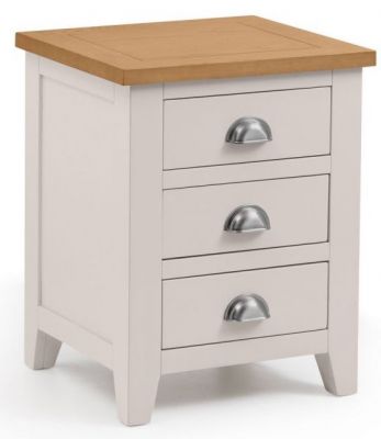 Richmond 3 Drawer Bedside - Elephant Grey