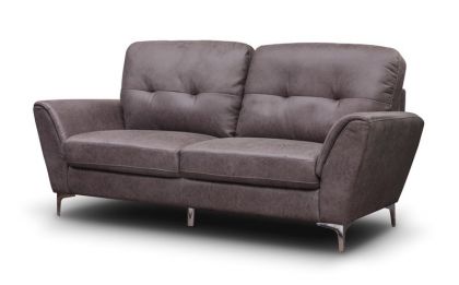 Sofia Fabric 3 Seater Sofa - Dark Grey