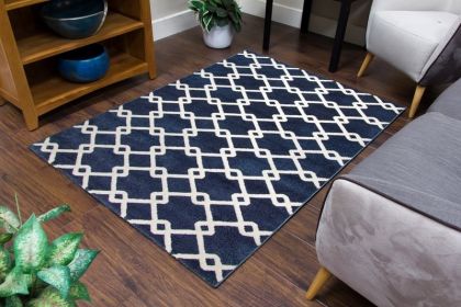 Toscana Trellis Rug 120 x 170 - Blue