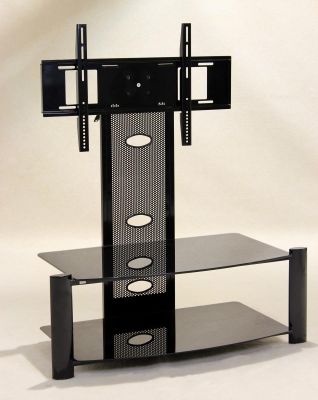 Alpine Flat Screen TV Stand Black (Baron)