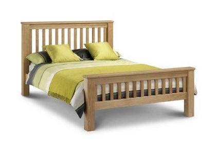 Amsterdam Oak Bed - High Foot End