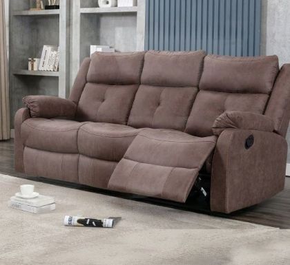 Casey Fabric Recliner Suite 3+2 - Chestnut