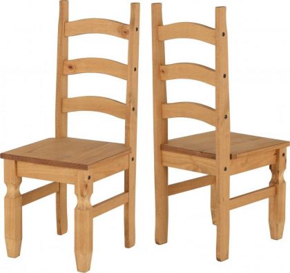 Corona Chair - Distressed Waxed Pine