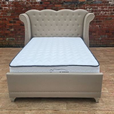 Duchess Fabric Bed - Cream 