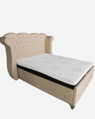 Duchess Fabric Bed - Cream