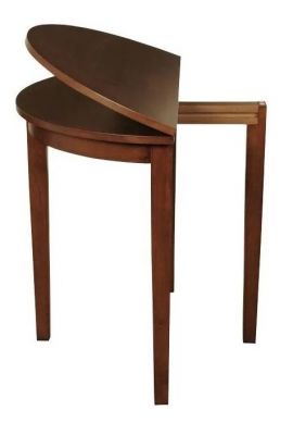 Hanover Half Moon Table - Dark Oak