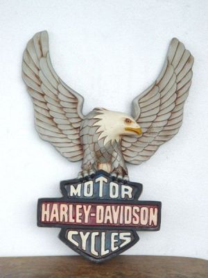 Harley Davidson Eagle Motorbike Plate