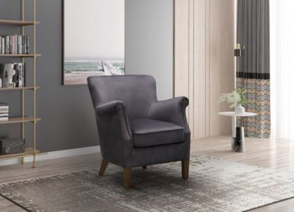 Harlow Vintage Chair - Charcoal Grey