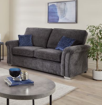 Harryson Fabric 3 Seater - Madrid Steel