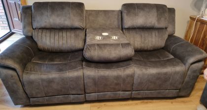 Washington Fabric Recliner Suite 3+2 - Dark Grey
