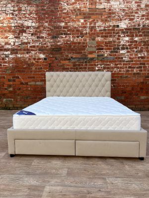 Shoreditch Storage Bed With Drawers - Beige