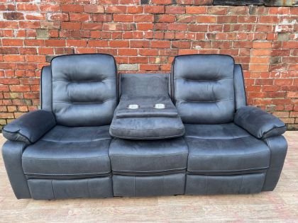 Firenze Recliner 3 Seater - Grey