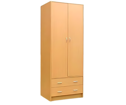 Junita 2 Door 2 Drawer Wardrobe - Beech