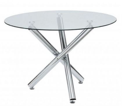 Kansas Glass Round Dining Table
