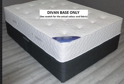 DW Divan Base Double 4ft 6in - Wool Pewter 
