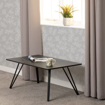 Marble Coffee Table - Black Marble Effect