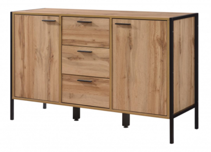 Michigan Sideboard 2 Door & 3 Drawers - Oak Effect