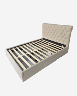 Shoreditch Storage Bed With Drawers - Beige