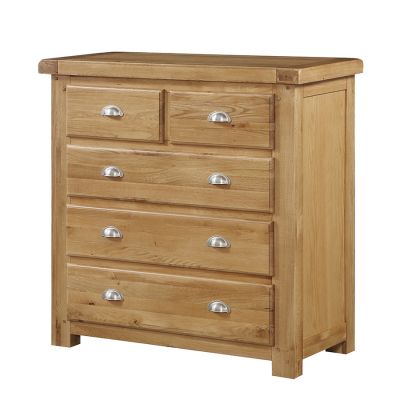 Newbridge 3+2 Drawer Chest - Oak