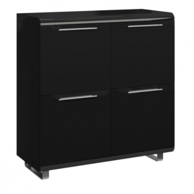 Newline High Gloss Sideboard Small 4 Doors - White