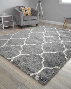 Nomadic Rug 120x160 - Grey/Cream