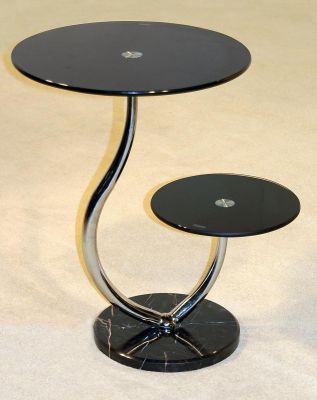 Oxshott Black Telephone Table