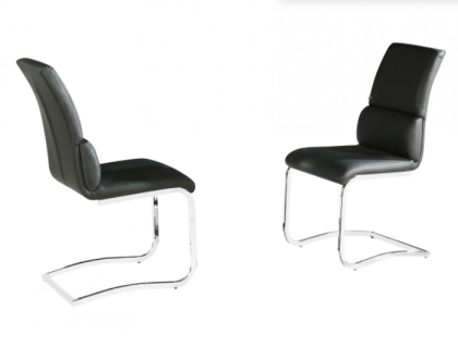 Phoenix PU Chairs - Chrome & Black (Sold in 2s)