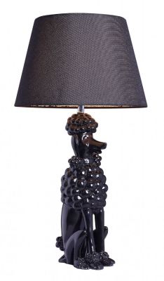 Poodle Table Lamp Black