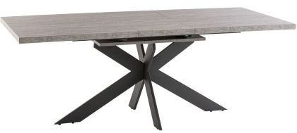 Rimini 1.6m Extending Dining Table - Light Grey