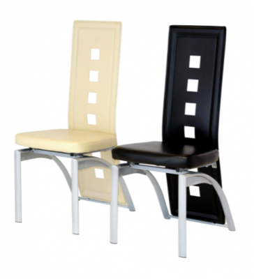 San Francisco/Phoenix Chair Silver/Cream (Sold in 6s)