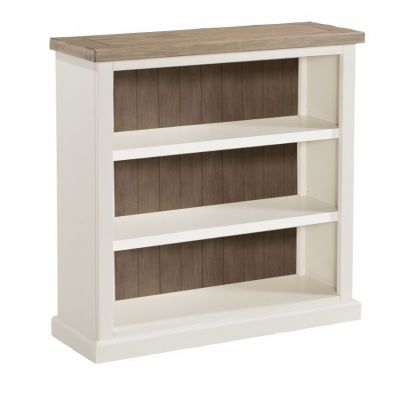 Santorini Low Bookcase - Stone/Ash