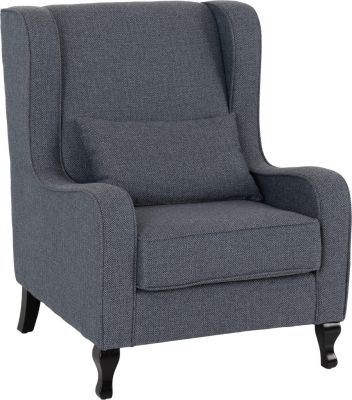 Sherborne Fabric Fireside Chair - Slate Blue