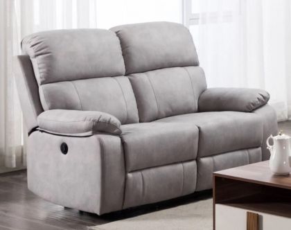 Stretford Electric Recliner 2 Seater - Light Grey