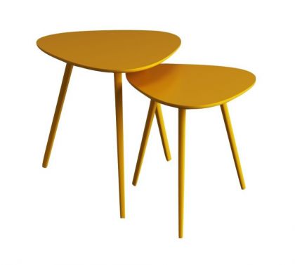 Mustard nest of tables deals
