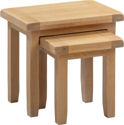 Windsor Nest of 2 Tables – Natural Oak