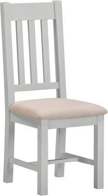 Windsor Slatted Dining Chair (x2 per box) – Pebble Grey/Oat Fabric