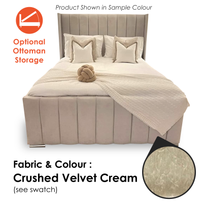 Zaragoza Crushed Velvet Cream