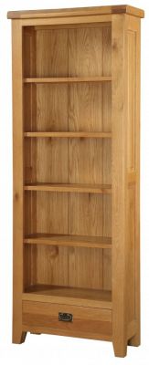 Acorn Solid Oak Large Bookcase - Light Oak