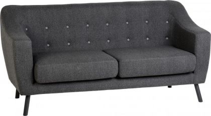 Ashley 3 Seater Sofa - Dark Grey Fabric