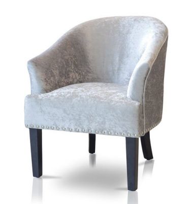 Ava Fabric Occasional Chair - Silver